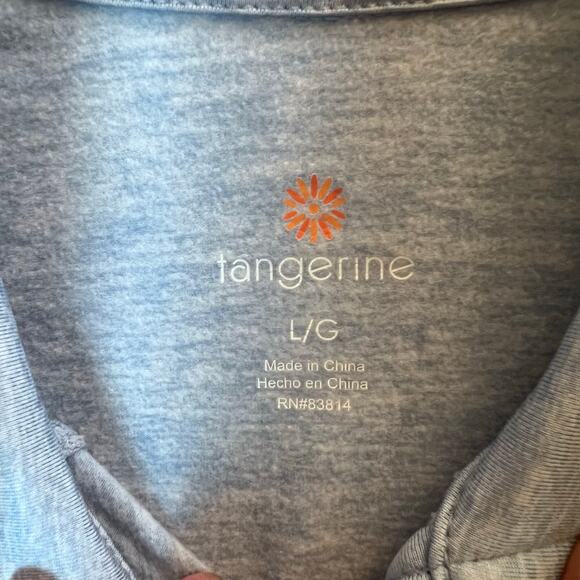 Tangerine Women's Blue Long Sleeve Full-Zip Jacket Sweater Size Large Outdoor - Picture 5 of 6